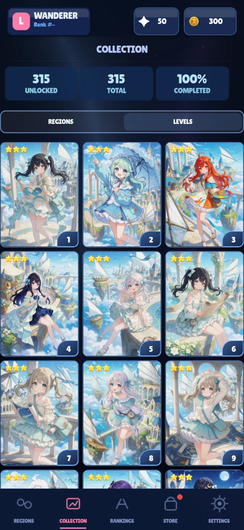 Infinite Chain’s in-game artwork collection